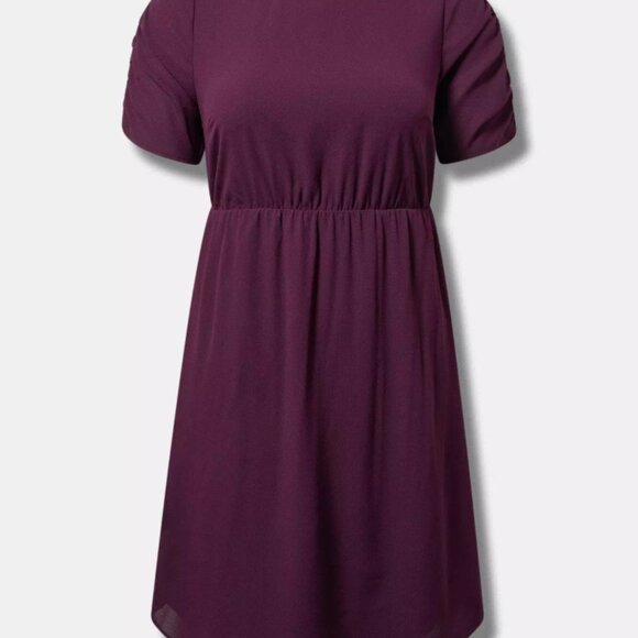 Torrid Mini Crew Neck Open Back Detail Dress Plus Size 4X - Picture 6 of 10